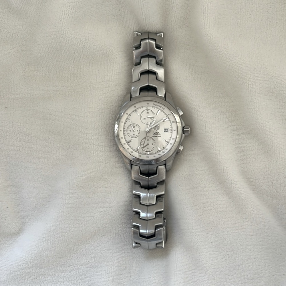 Tag Heuer Authentic Link Automatic Tachymetre Watch Gem